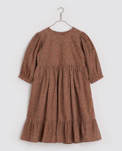 Load image into Gallery viewer, Little Cotton Clothes Judith Dress - rose floral in oak - 3/4Y, 4/5Y