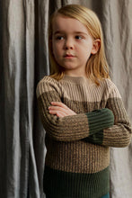 Load image into Gallery viewer, Mabli Carwyn Pullover - Juniper / Peanut / Cream - 6Y Last One