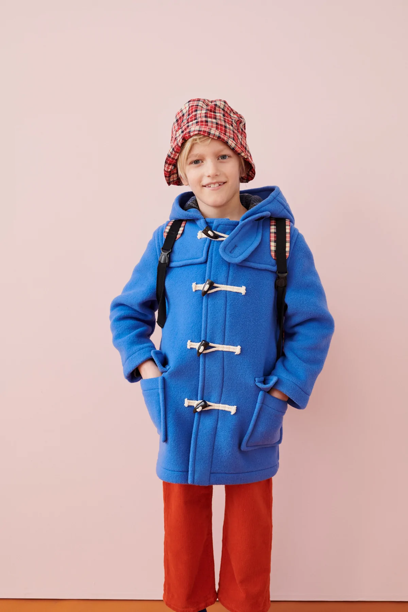 Boys blue top duffle coat
