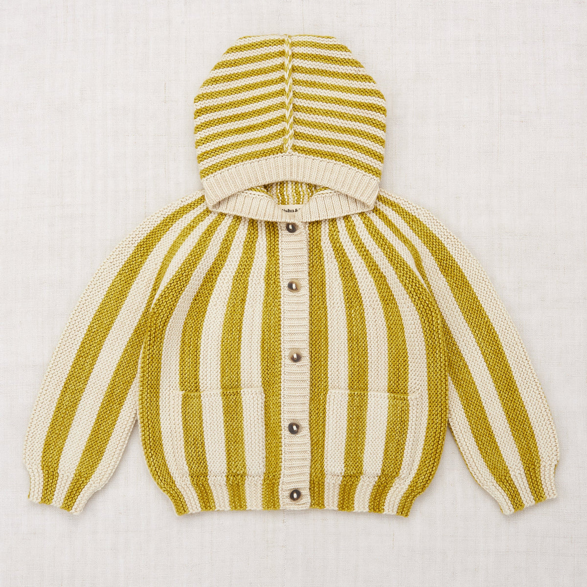misha&puff Garter Stripe Hood 2-4y Misha&Puff ミーシャアンドパフ