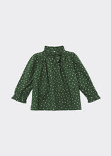 Load image into Gallery viewer, Caramel Folsom Blouse - Evergreen Spot - 4Y Last One
