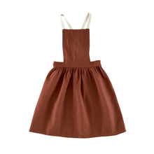 Load image into Gallery viewer, Liilu MINA Apron - Rustic Check, Pistachio, Toffee - 4Y
