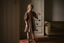 Load image into Gallery viewer, Little Cotton Clothes Judith Dress - rose floral in oak - 3/4Y, 4/5Y