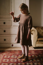 Load image into Gallery viewer, Little Cotton Clothes Judith Dress - rose floral in oak - 3/4Y, 4/5Y