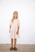 Load image into Gallery viewer, Liilu MINA Apron - Rustic Check, Pistachio, Toffee - 4Y