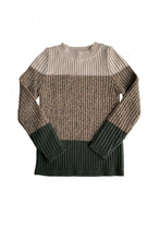 Load image into Gallery viewer, Mabli Carwyn Pullover - Juniper / Peanut / Cream - 6Y Last One