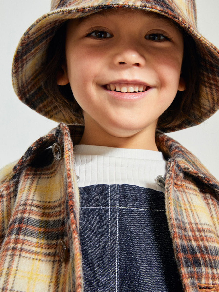 60's Plaid Single Buttoned Coat by Highland Plaid