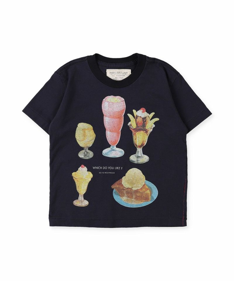 Go To Hollywood Vintage Tenjiku Sweets Riot T-shirt - Black - 100cm, 110cm