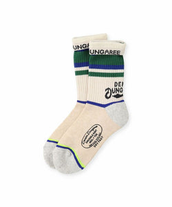 Denim Dungaree Tube Socks - Blue/Green/Red S (13-15cm) Only
