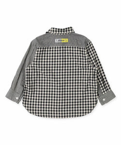 Denim Dungaree Crazy Check May Way Shirt - 100cm, 110cm, 120cm
