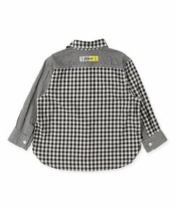 Denim Dungaree Crazy Check May Way Shirt - 100cm, 110cm, 120cm