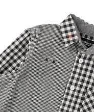 Load image into Gallery viewer, Denim Dungaree Crazy Check May Way Shirt - 100cm, 110cm, 120cm