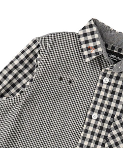 Denim Dungaree Crazy Check May Way Shirt - 100cm, 110cm, 120cm
