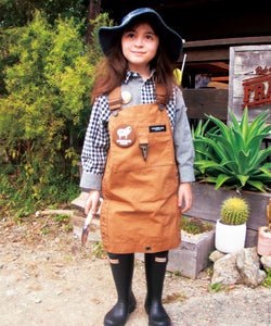 Denim Dungaree Crazy Check May Way Shirt - 100cm, 110cm, 120cm
