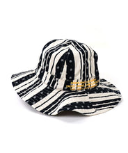 Load image into Gallery viewer, Denim Dungaree Dot Stripe Bucket Hat - M (54-56cm) Only