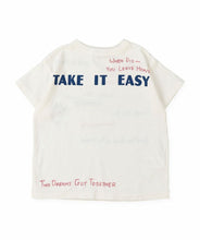 Load image into Gallery viewer, Denim Dungaree TAKE IT EASY T-shirt - 110cm, 120cm