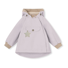 Load image into Gallery viewer, Mini A Ture Wai Fleece Lines Spring Jacket - Purple Raindrops - 4Y Last One