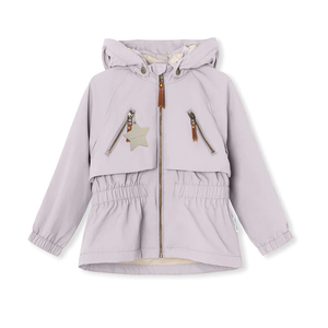 Mini A Ture Algea Fleece Lined Spring Jacket - Pearl Blue/Purple Raindrops/Ombre Blue - 4Y, 5Y