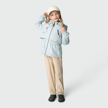 Load image into Gallery viewer, Mini A Ture Algea Fleece Lined Spring Jacket - Pearl Blue/Purple Raindrops/Ombre Blue - 4Y, 5Y