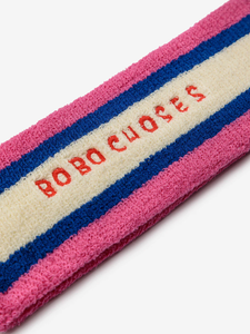 Bobo Choses Pink Towel Headband - 52cm, 54cm