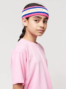Bobo Choses Pink Towel Headband - 52cm, 54cm