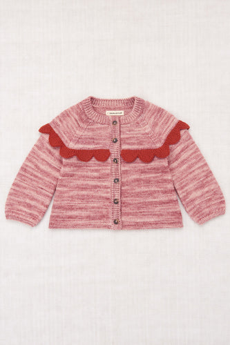 Misha&Puff Scallop Yoke Cardigan - Prairie Rose - 3Y, 4Y, 5Y, 6Y
