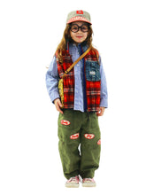 Load image into Gallery viewer, Denim Dungaree Stretch Back Satin Pants - 125cm, 135cm