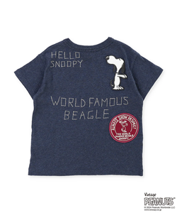 Denim Dungaree Snoopy Hello Tee - 120cm, 130cm