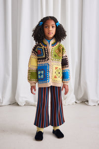 Misha&Puff Cross Stitch Crochet Jacket - 4Y, 6Y, 8Y