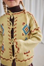 Load image into Gallery viewer, Misha&amp;Puff Cross Stitch Bjorn Cardigan - 3Y, 4Y, 5Y, 6Y, 8Y