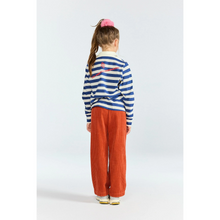 Load image into Gallery viewer, The Animals Observatory Stripes Navy Eel Polo Shirt - 3Y, 4Y, 6Y, 8Y