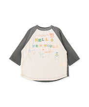 Load image into Gallery viewer, Denim Dungaree Vintage Cotton HELLO L/S Tee - 125cm, 135cm