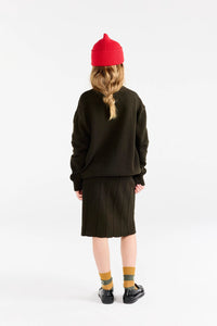 The Animals Observatory Dark Olive Gecko Cardigan - 4Y, 6Y, 8Y