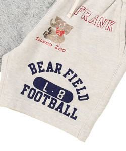 Denim Dungaree Football Sweatshorts - Crazy Grey - 120cm Last One