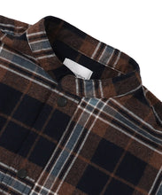 Load image into Gallery viewer, Groovy Colors Wool Plaid Band Collar GRAFFITI shirt - 125cm, 135cm