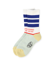 Load image into Gallery viewer, Dedim Dungaree Standard Service Socks - Black/Red Pink/Blue Black