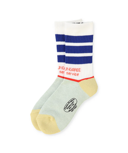 Dedim Dungaree Standard Service Socks - Black/Red Pink/Blue Black