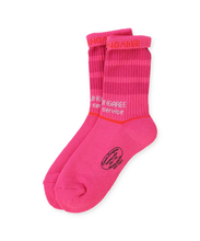 Load image into Gallery viewer, Dedim Dungaree Standard Service Socks - Black/Red Pink/Blue Black