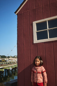 Misha&Puff Scallop Yoke Cardigan - Prairie Rose - 3Y, 4Y, 5Y, 6Y
