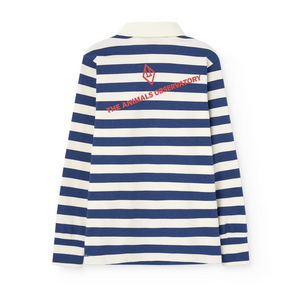 The Animals Observatory Stripes Navy Eel Polo Shirt - 3Y, 4Y, 6Y, 8Y