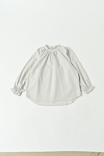 East End Highlander Balloon Sleeve Blouse - Pearl Grey - 110cm Last One