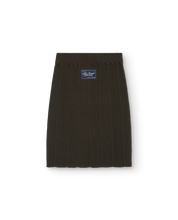Load image into Gallery viewer, The Animals Observatory Dark Olive Lynx Knit Skirt - 4Y, 6Y, 8Y