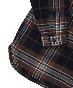Groovy Colors Wool Plaid Band Collar GRAFFITI shirt - 125cm, 135cm