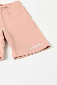 East End Highlander Sweat Shorts - Salmon Pink- 110cm Last One