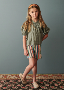 Caramel Chicory Blouse - Sage - 3Y, 4Y, 6Y