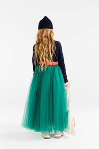 The Animals Observatory Green Blowfish Maxi Skirt - 6Y, 8Y, 10Y
