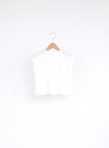East End Highlanders Back Tuck Rib Tee - White - 100cm, 110cm, 120cm