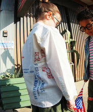 Load image into Gallery viewer, Denim Dungaree Chambray Remake Collarless Shirt - 125cm, 135cm