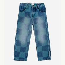 Load image into Gallery viewer, Bobo Choses Checkerboard Denim Pants - 2/3Y, 4/5Y, 6/7Y
