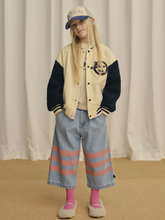 Load image into Gallery viewer, Wynken Lapine Bomber Jacket - Ecru/Navy - 3Y Last One